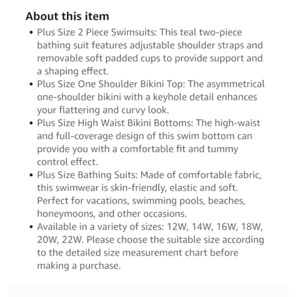 TEMPT ME - 20 Plus Teal One-Shoulder Two Piece Swimwear - Picture 13 of 14